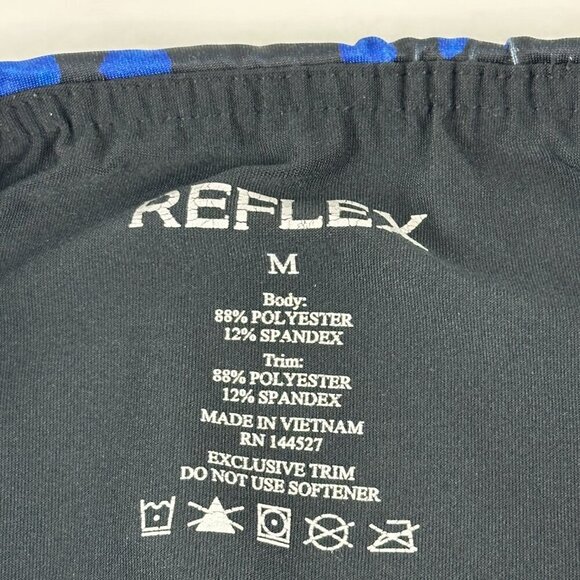 Reflex Leggings Women Medium Blue Black Mesh - Picture 2 of 11